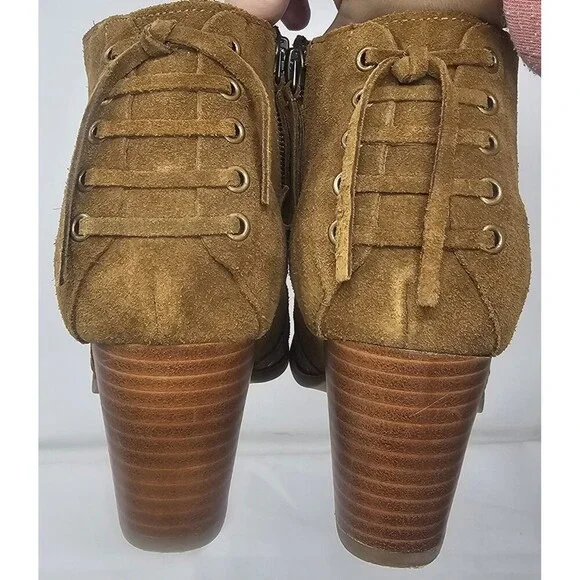 Minnetonka Melissa Bootie Womens 9.5 Dusty Brown Suede Side Zip Ankle 81033 - Picture 8 of 16